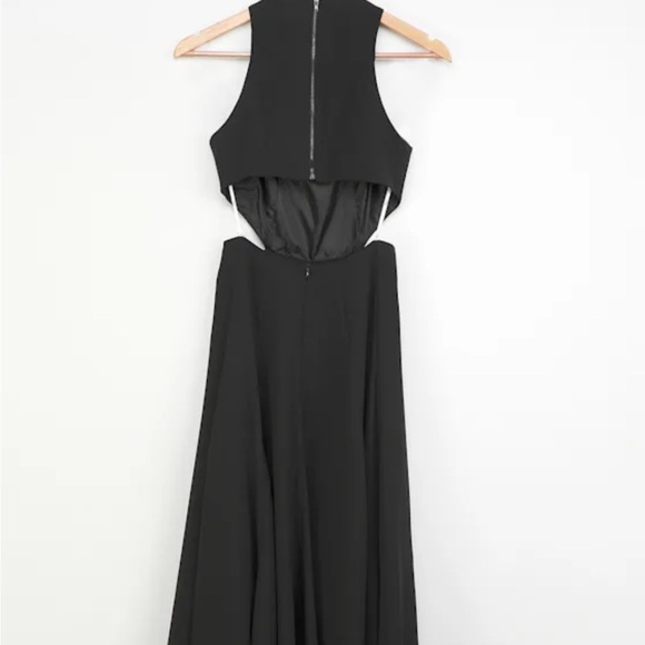 Taste of Love Black Cutout Midi Dress - Picture 4 of 4